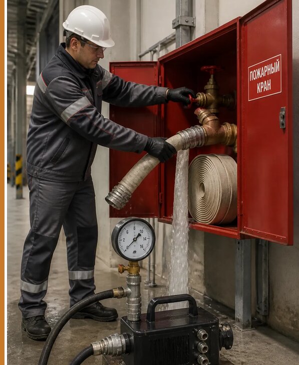 Испытание пожарных кранов в Нефтекамске от 1027 р. | Авеста ОТиПБ